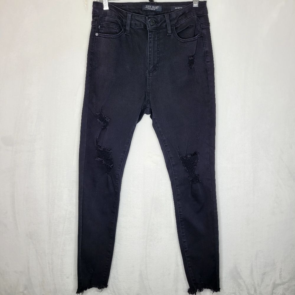 Judy Blue Distressed Skinny Fit Jeans Size 9